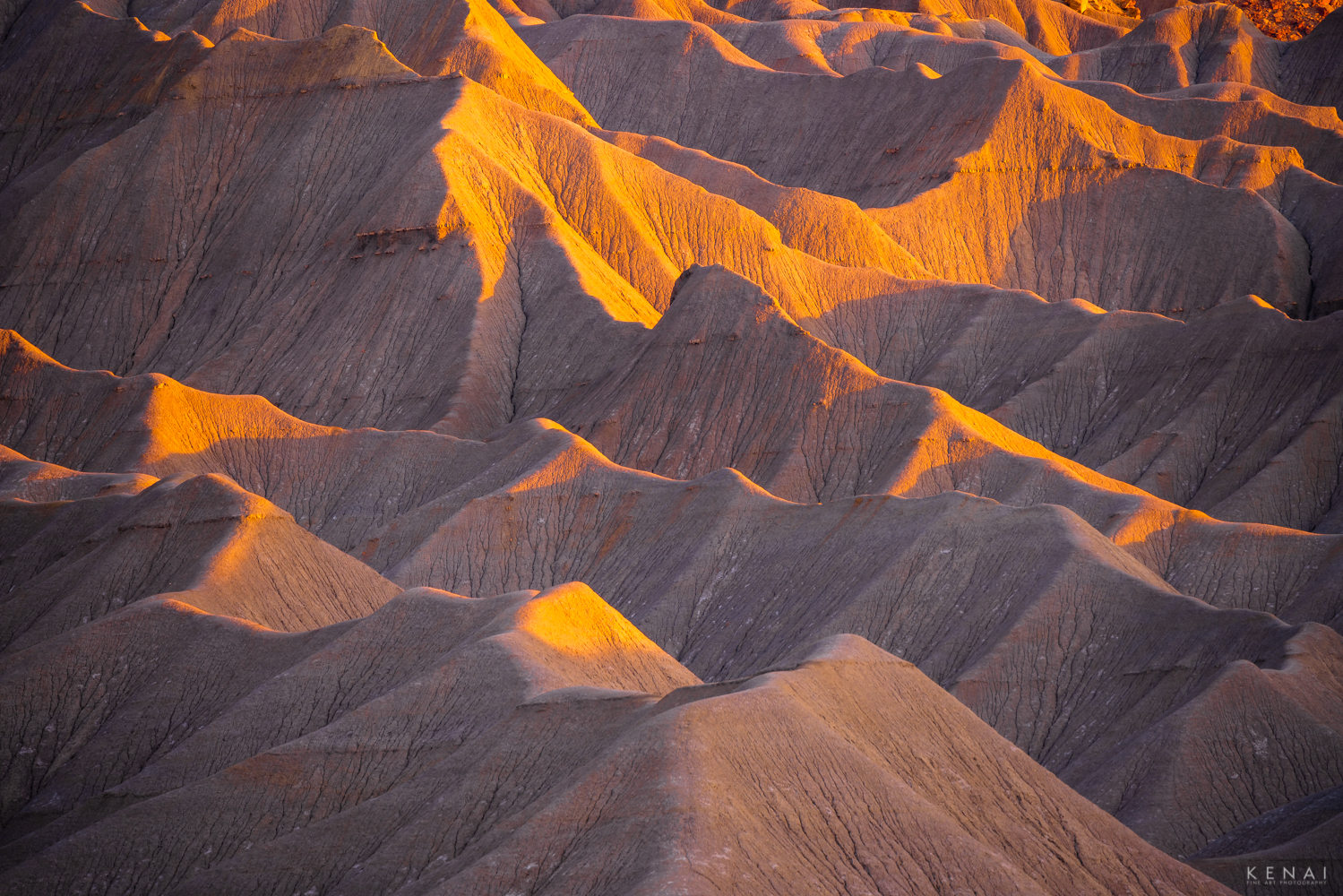 Abstract image of rugged landscape at dawn in Utah.