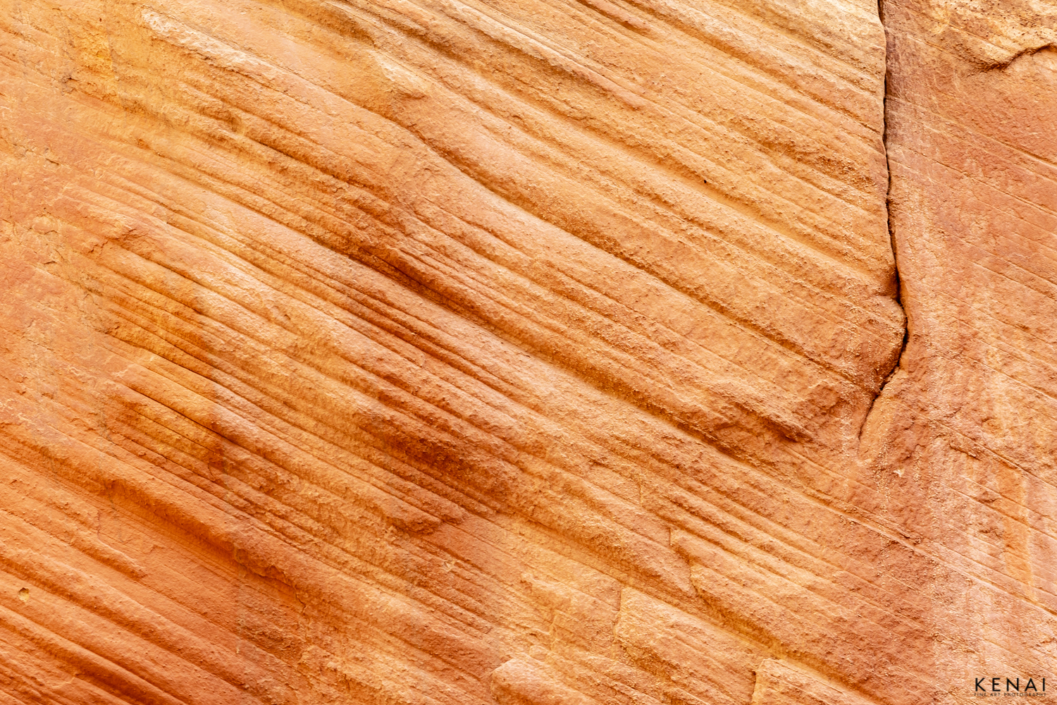 Sandstone layers formed under high pressure and millions of years in Capital Reef National Park, Utah. 