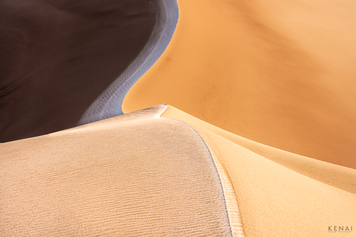 Serendipitous A complex, abstract image of intersecting lines at the Great Sand Dunes National Park, Colorado in winter.